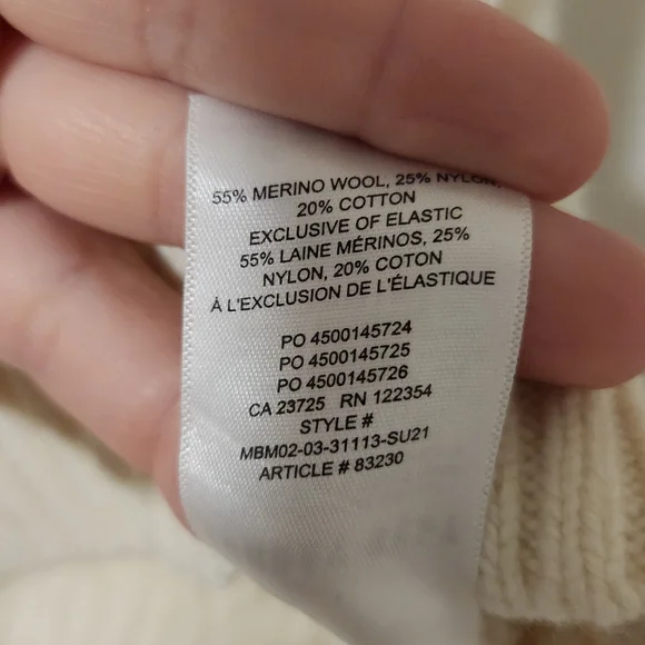 Sunday Best V-Neck Cream Sweater Vest - Picture 5 of 5